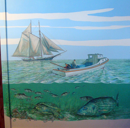 Museum Discovery Room mural section