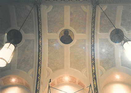 St. Anthony's, Lancaster PA - detail of restoration and redecoration